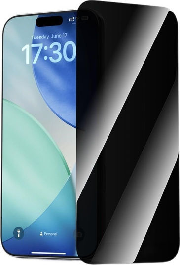 Devia Privatsphäre Gehärtetes Glas Schwarz (iPhone 17 / 17 Pro / 16 Pro)
