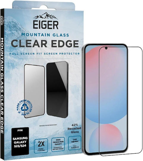Eiger 3D Mountain Glass Displayschutzfolie Samsung Galaxy S25 S24 Klar