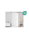Easy Home Vorhang mit Grommets Tres Weiße 140x260cm
