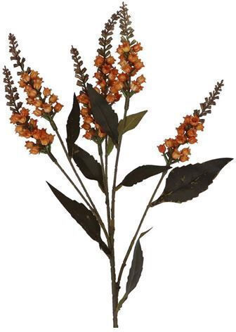Gisela Graham Artificial Orange Branch Small Bellflowers 55 Cm
