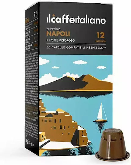 IL Caffe Italiano Capsules Espresso Hazelnut Compatible with Machine Nespresso 30caps,tobolek