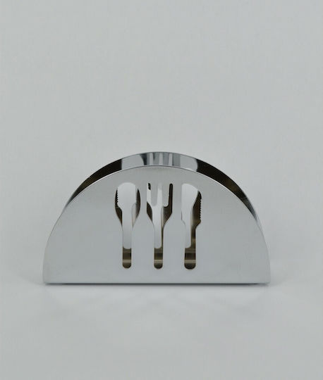Lampiris Interiors Napkin Holder Silver D-NC10