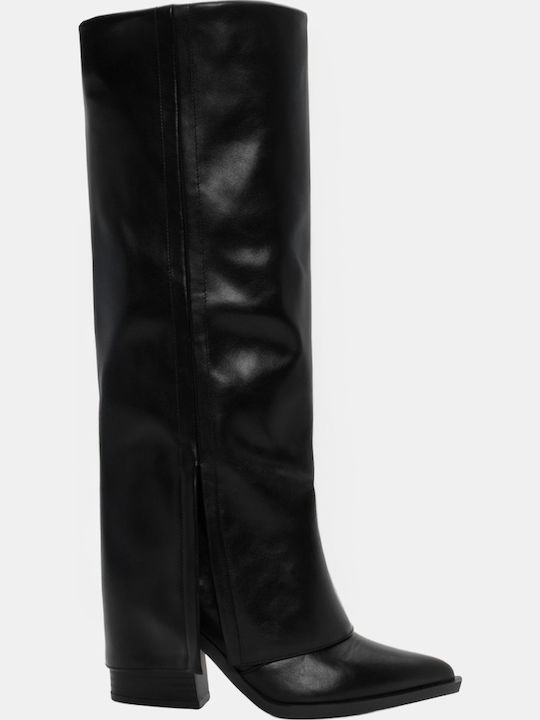Luigi Leder Damenstiefel Cowboy Schwarz