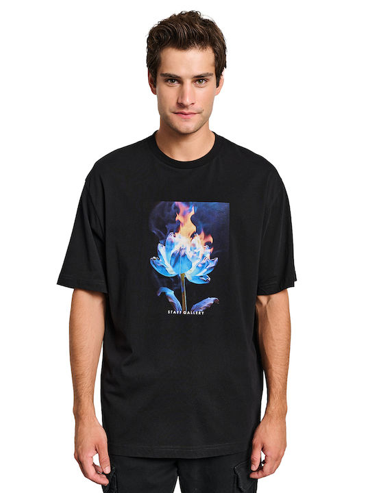T-shirt Μαύρο