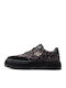 Paulette Wild Damen Flatforms Sneakers Καφέ - Μαύρο