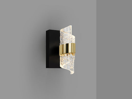 Iliada Lamp Wall LED Black 11x23x12cm