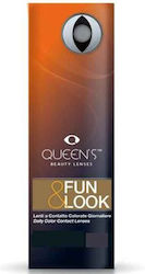 Queen's Fun & Look 5 Daily Цветни Контактни Лещ...