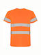 Roly Reflektierendes Kurzärmeliges Unisex Arbeitshemd Delta Code 9310 Fluororange