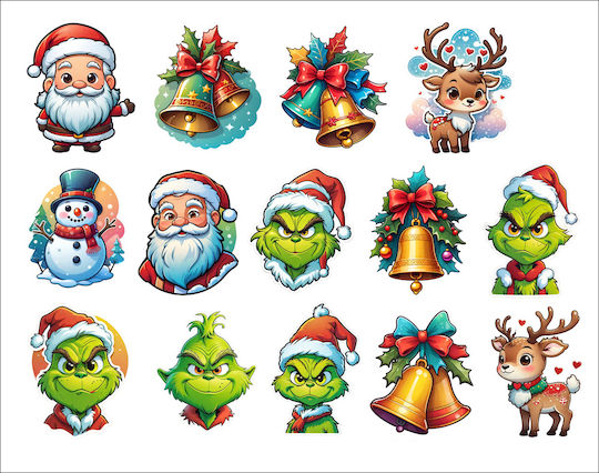 Set Weihnachtsaufkleber Vinyl Code 52028