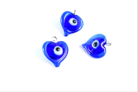 Γυάλινα Μάτια Μπλέ 2*2cm 20 Τμχ