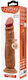 Baile Glass Dildo With Suction Cup Flesh 25cm