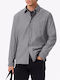 Long-sleeved Cotton Shirt Gray