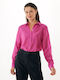 Women's Long Sleeve Shirt Fuchsia