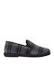 Greek Made Men's Printed Heel Enclosed Slippers Blue
