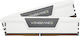 Corsair Vengeance White DDR5 32GB RAM with 2x16GB Modules and Speed 6400 for Desktop