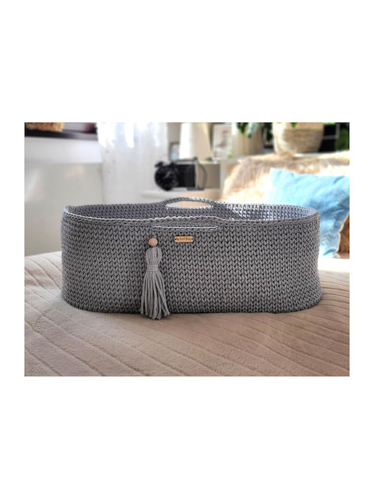 My Sweet Baby Moses Basket with Stand Gray