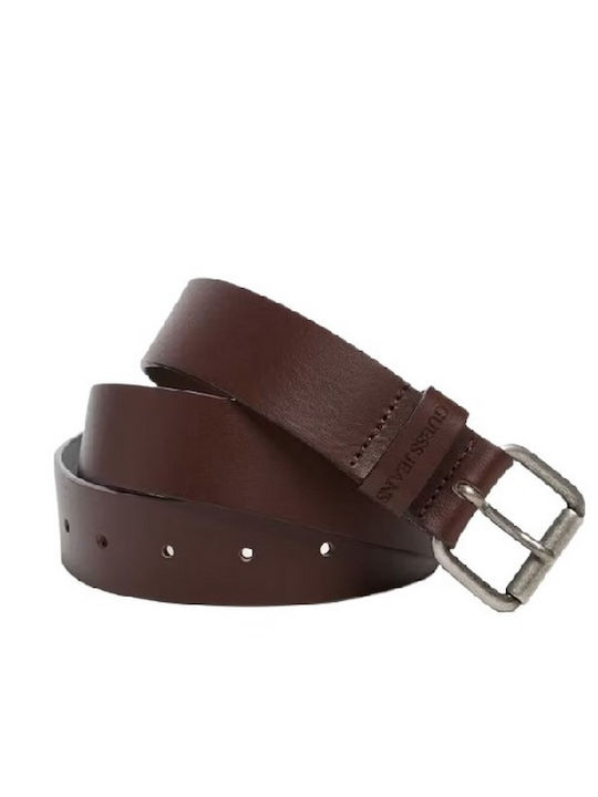 Guess Men's Belt Leather Brown