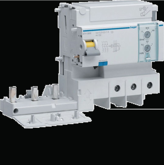 Hager Ρελέ Ράγας Διαρροής 125A με Τάση 400V