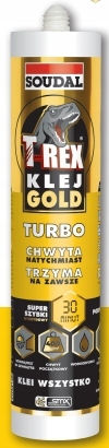 Soudal T-rex Gold Turbo Adhesive Instant Mounting Adhesive 290ml