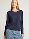 Women's Sweater Cotton Blue