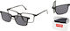 Solano Cl 90211a Herren Brillengestell Polarisiert Clip-On Kunststoff Schwarz 55 Mm