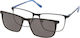 Solano Cl 10163d Men's Eyeglass Frame Polarized Clip-on Metal Black 57 Mm