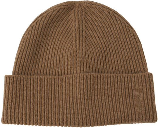 Beanie Γυναικείος Σκούφος Πλεκτός σε Καφέ χρώμα
