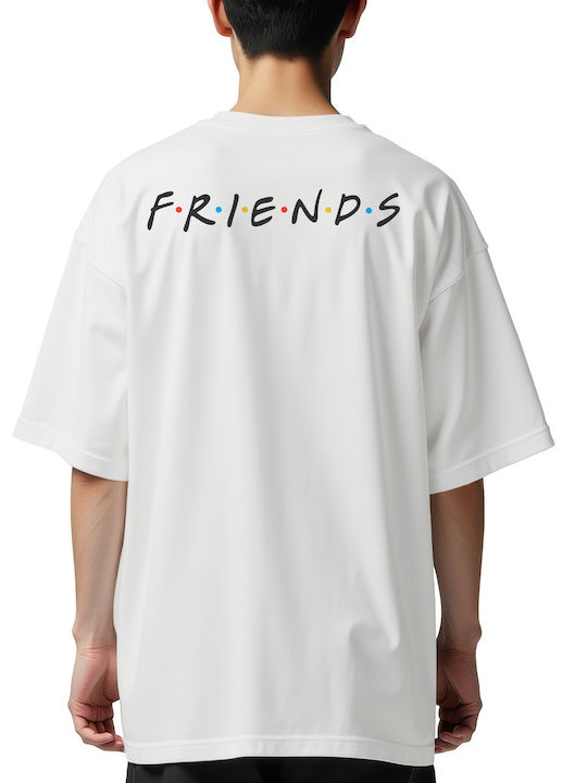 Оувърсайзд T-shirt Friends Pop Culture Бяла