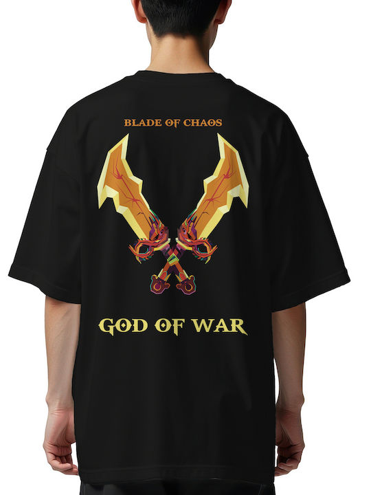 Oversized T-shirt Blade Chaos God War Pop Culture Black