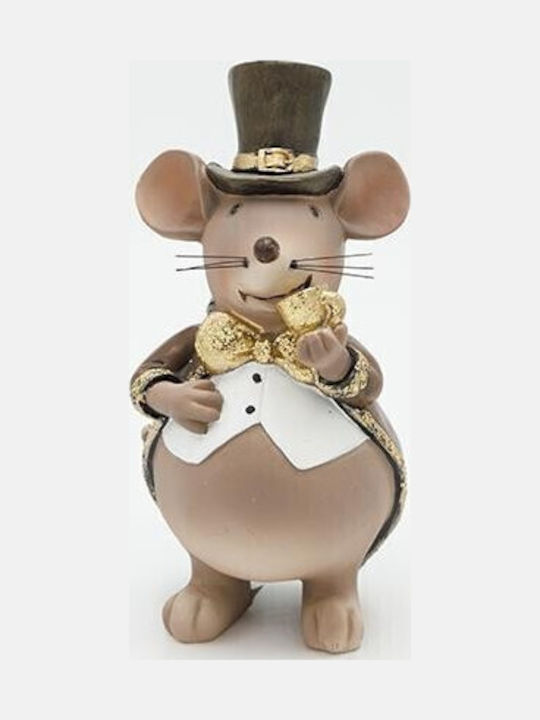 Eurolamp Christmas Plastic Figure Little mouse Brown Length 8cm