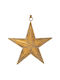 Hanging Ornament Star Yellow 25.5x27.5cm