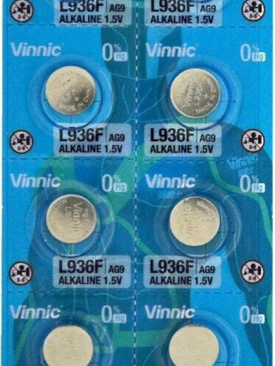 Vinnic L936 Ag9 Αλκαλικές Μπαταρίες Ρολογιών SR45 / LR45 10τμχ