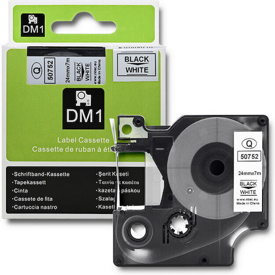Qoltec Ταινία Ετικετογράφου 1m x 24mm σε Λευκό Χρώμα Συμβατή με Dymo D1