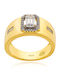 Jools Damen Ring mit Steinen aus Silber Vergoldet