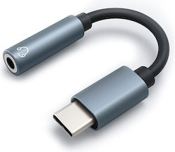 Qoltec Adapter Usb-c To 3.5mm Jack 10cm Aluminium Qoltec Adapter Usb-c To 3.5mm Jack 10cm Aluminium