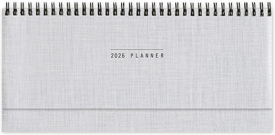 Adbook Пейзажно Седмично Дневник Spiral Planner 2026 Сребрист 13.5x30.5 Hm-2000-11