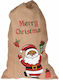 Koopman Stoff Weihnachtlich Sack für Geschenke Beige