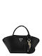 Bolena Saffiano Damen Satchel Tasche Schwarz