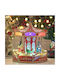 Christmas Decorative Carousel Red 27x23.5cm.