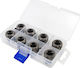 Xspc G1/4" Connectors 14mm Hard Tube Black Chrome 8 Pieces