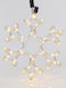 Weihnachtlicher Lichtschlauch in Form von Flocke Weiß 25x25cm 5Stück