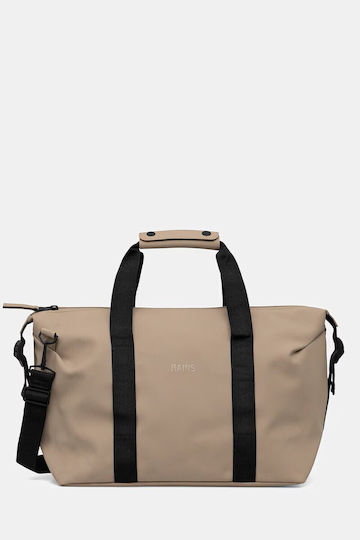 Rains Hilo Weekend Bag Small W3 Σακ Βουαγιάζ 18lt Μπεζ Υφασμάτινο