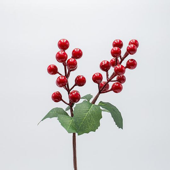 Estheti Pikaki Berries Roșii Frunze Verzi 30cm 6 Bucăți 600-47617