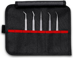 Knipex Λαβίδες-Τσιμπιδάκια Σετ 5Τμχ Μαύρα Smd Ακριβείας Θήκη-Ρόλο 92 00 03 Knipex Λαβίδες-Τσιμπιδάκια Σετ 5Τμχ Μαύρα Smd Ακριβείας Θήκη-Ρόλο 92 00 03