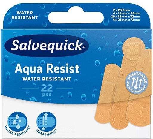 Salvequick Aqua Resist Plasters 22pcs