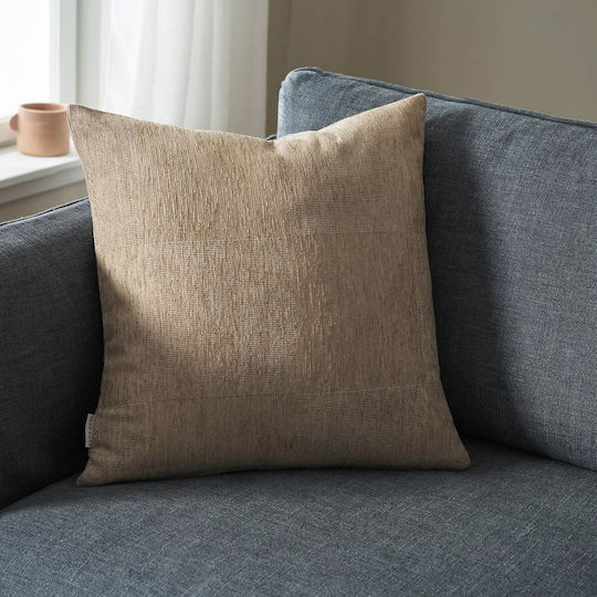 Gofis Home Διακοσμητική Μαξιλαροθήκη Zephyr 146 146/06 Sesame Beige 50x50εκ.