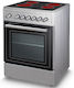 Silifo SF6163 Κουζίνα 65lt με Κεραμικές Εστίες Π60εκ. Inox