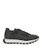 Men's Sneakers Black Leather