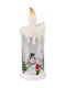 Action One Crăciun Plastic Lumânare Alb Baterie 24cm.