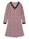 Ustyle Winter Damen Nachthemd Pink
